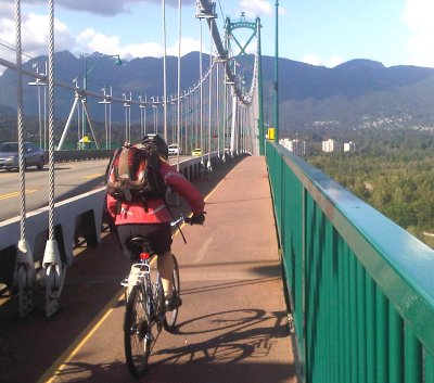 Lions gate bridge bike lane online